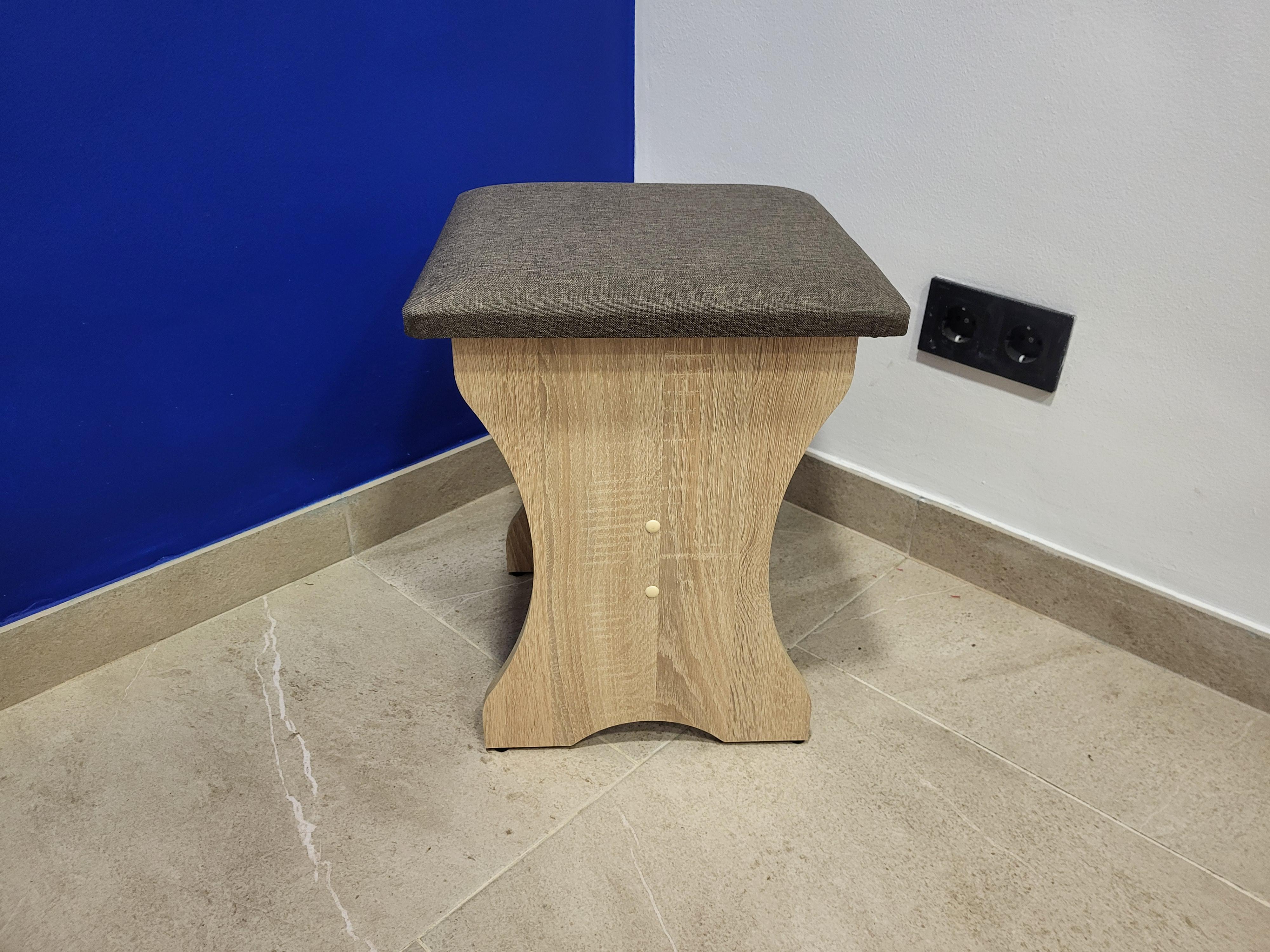 Табурет Семейный 35х35х44 см Дуб Сонома/Дорандо(T-DS-D)