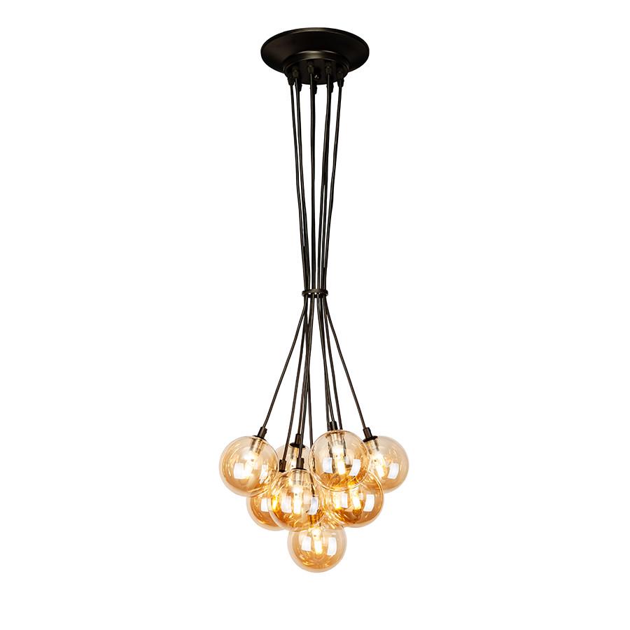 Підвісний світильник пучок 761P100F-9 BK/BR Чорний/Коричневий - фото 2