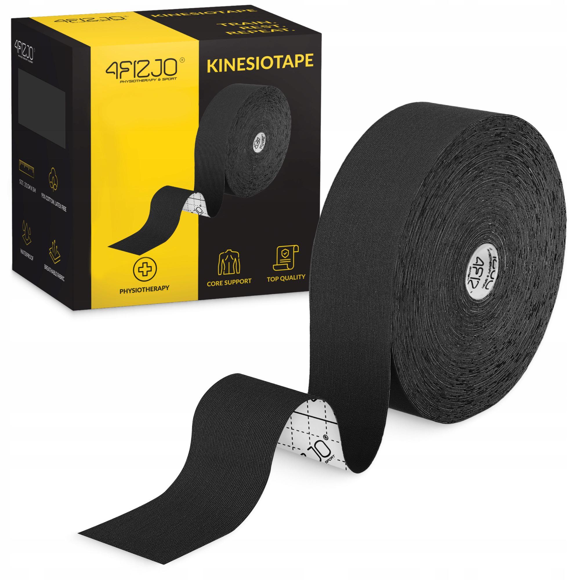 Тейп кинезиологический 4fizjo 5x31 м Black (P-5905973405522)