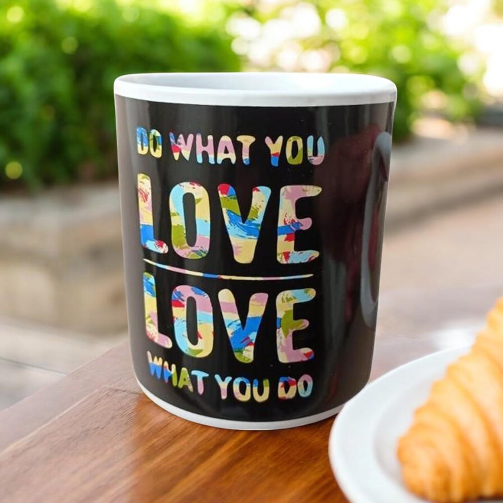 Кружка керамическая "Do what you love" 1 л Черный - фото 5 Кружка керамическая "Do what you love" 1 л Черный - фото 5