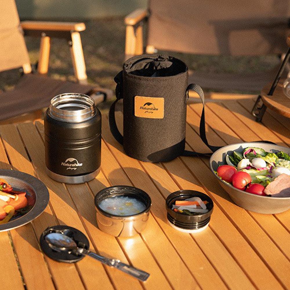 Термос для еды Naturehike Stew beaker NH20SJ041 500 мл Черный (6927595767467) - фото 5