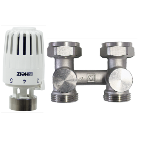 Комплект нижнього підключення Herz Project D 3/4” прохідний (1376665)