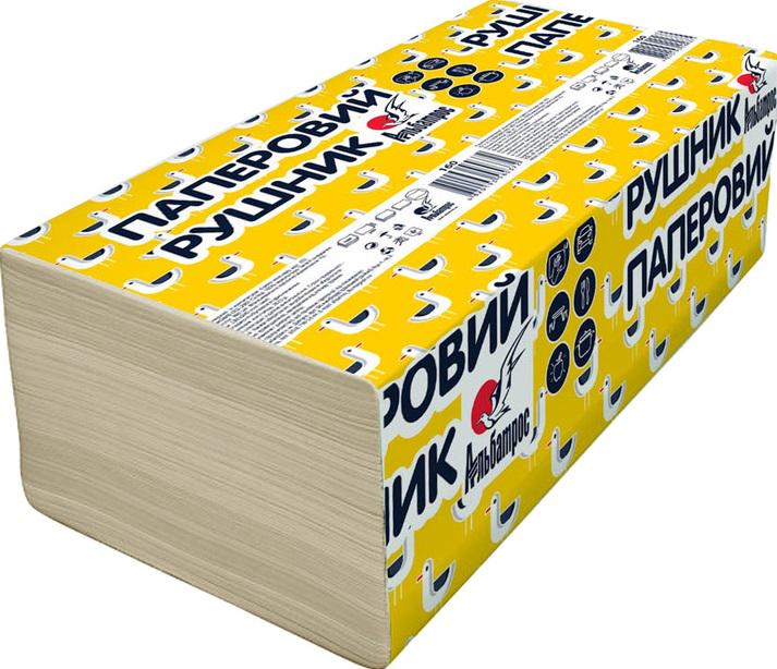 Паперові рушники Альбатрос V-складання 1 шар 160 шт. Сірий (2463224720) (2463224720)