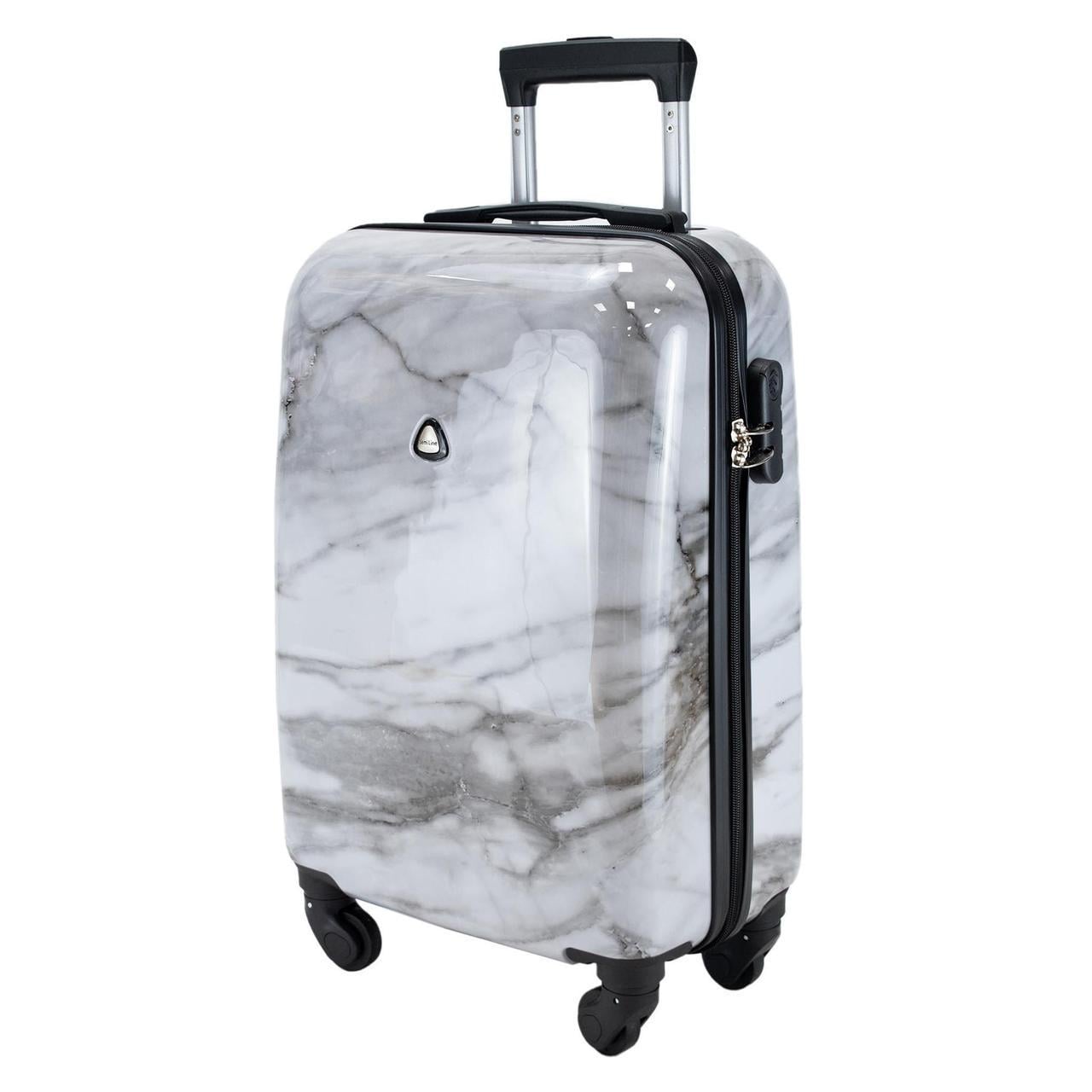 Чемодан SEMI LINE 20" S White Marble (T5731-1)