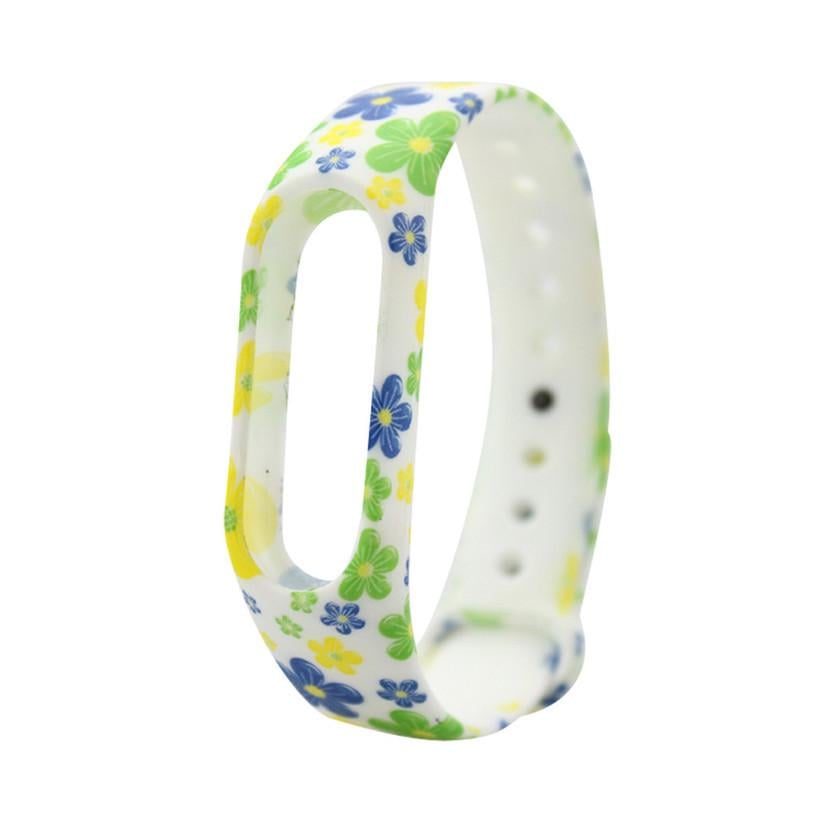 Ремешок силиконовый Primo для фитнес-браслета Xiaomi Mi Band 2 Flowers (574870687)