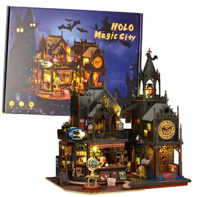 Конструктор DIY House румбокс Замок чарівника з підсвічуванням 25x20x22 см (2104618650) Конструктор DIY House румбокс Замок чарівника з підсвічуванням 25x20x22 см (2104618650)