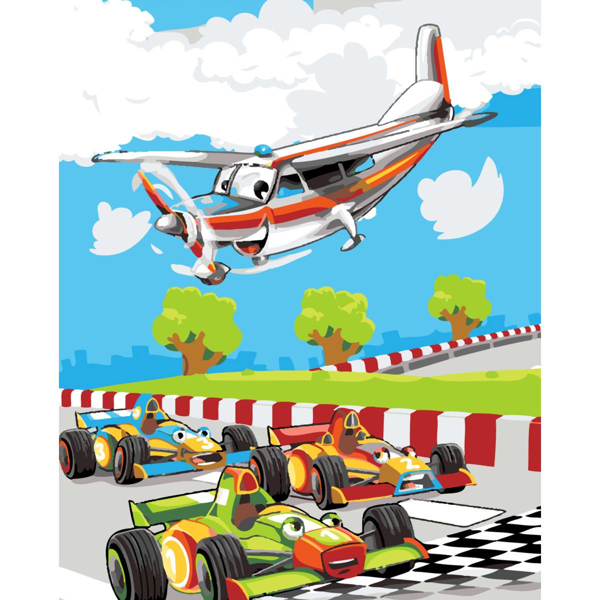 Картина по номерам Strateg Веселая гонка 30x40 см (SS-6438)