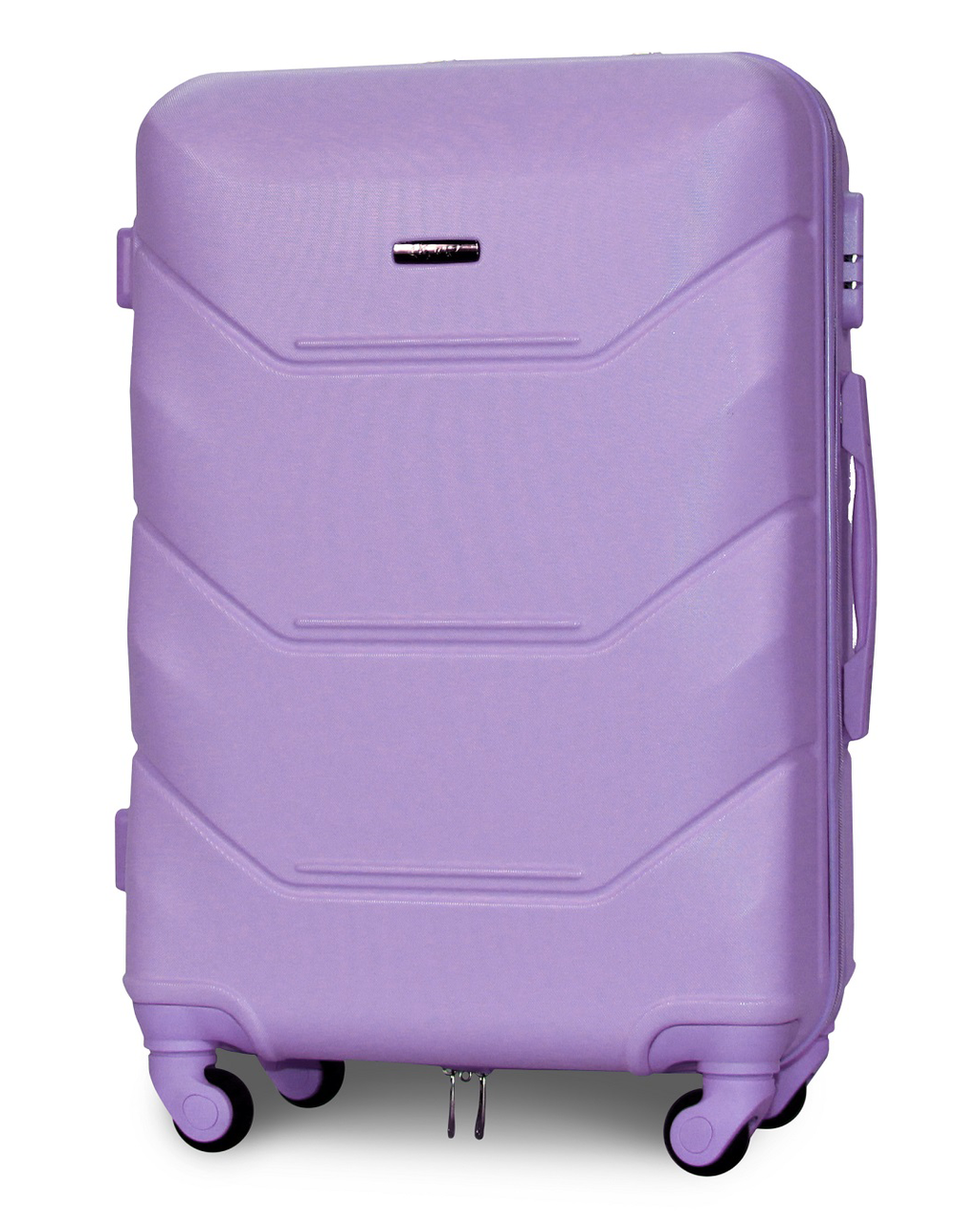 Чемодан пластиковый Fly K147 средний на 4 колесах 67х43х26 см 60 л Светло-фиолетовый