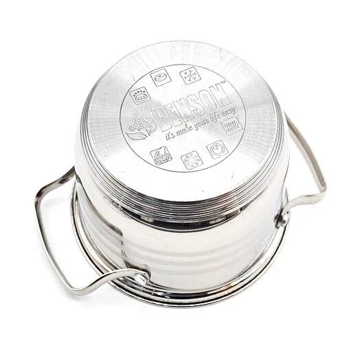 Набор кастрюль Benson 10 пр. из нержавеющей стали (BN-203) - фото 3