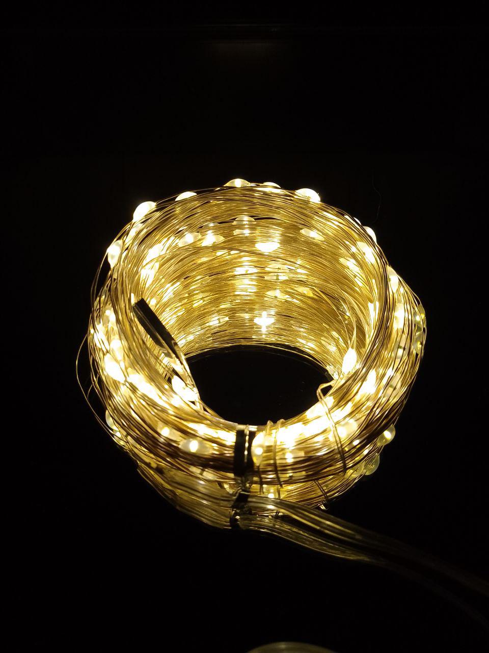 Гірлянда від USB світлодіодні краплі 20 м 200 LED 8 режимів з пультом Теплий білий - фото 3 Гірлянда від USB світлодіодні краплі 20 м 200 LED 8 режимів з пультом Теплий білий - фото 3