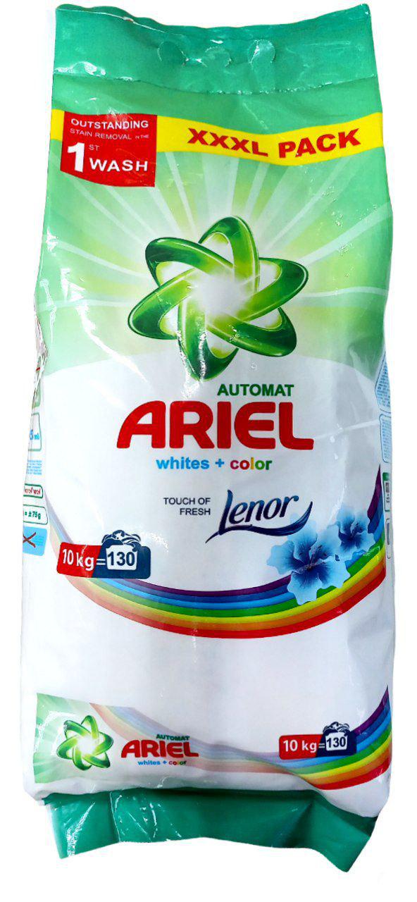 Порошок для стирки Ariel Whites and color и Lenor 130 стирок 10 кг (00-00001032)