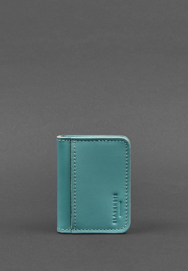 Обкладинка шкіряна для ID-паспорта та водія 4.0 Бірюзовий (A-027378)