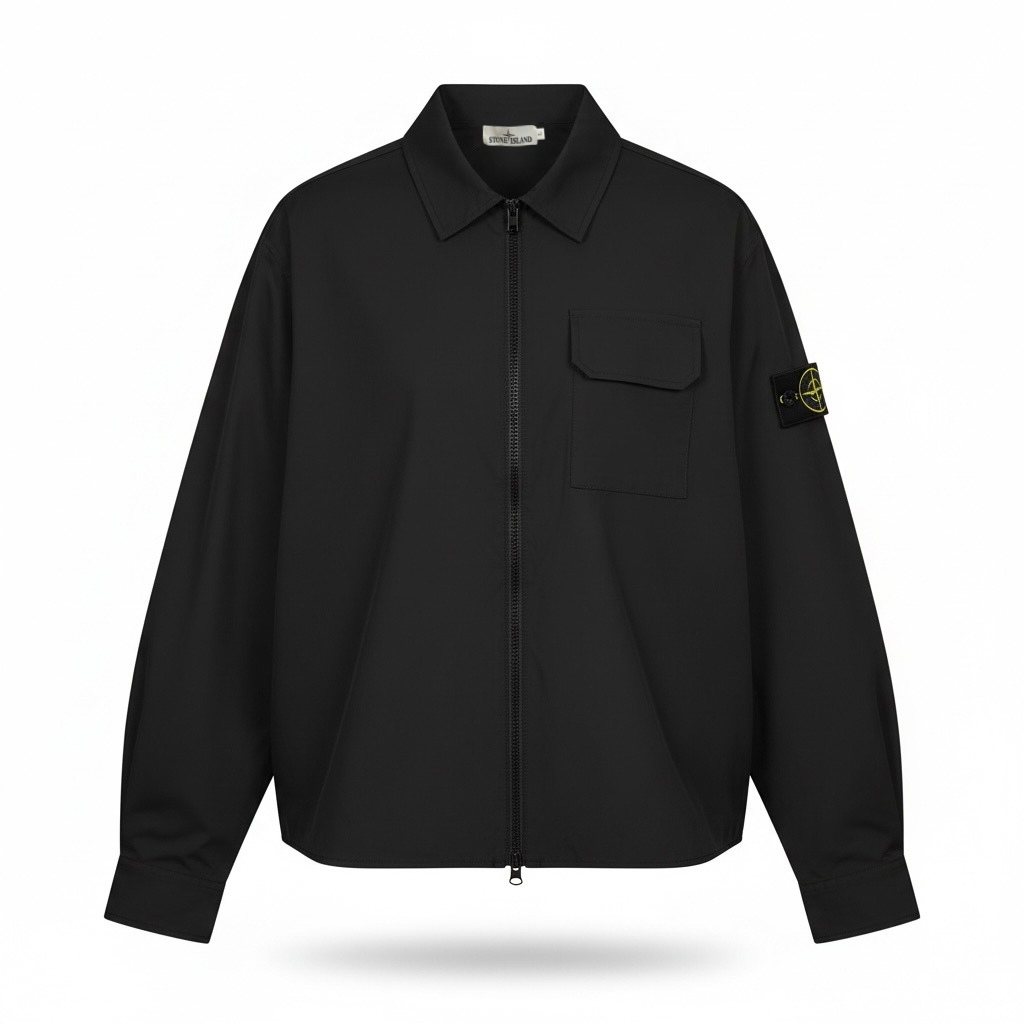 Рубашка-овершот Stone Island L Черный (SI11004.1L)