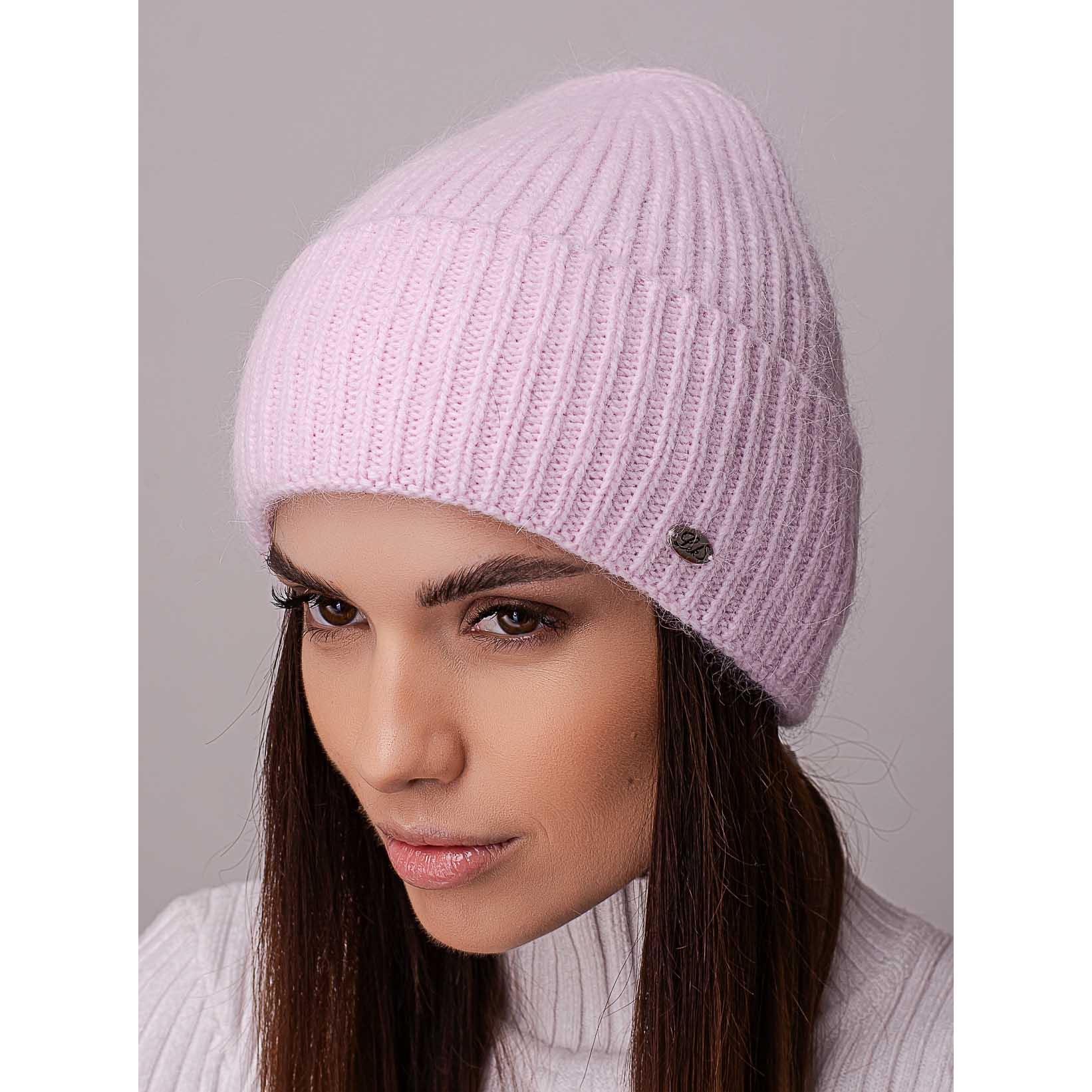 Шапка ангорова Leks ТРЮФЕЛЬ в рубчик з відворотом утеплена флісом one size Лотос (205090) - фото 1 Шапка ангорова Leks ТРЮФЕЛЬ в рубчик з відворотом утеплена флісом one size Лотос (205090) - фото 1