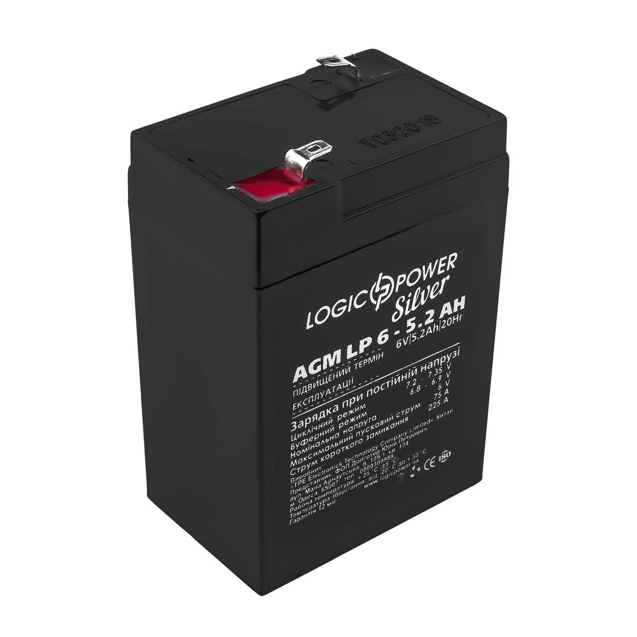 Аккумулятор AGM LP 6V-5,2 Ah Silver