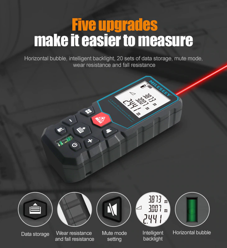 Лазерний далекомір MILESEEY X5 40 м - фото 4 Лазерний далекомір MILESEEY X5 40 м - фото 4