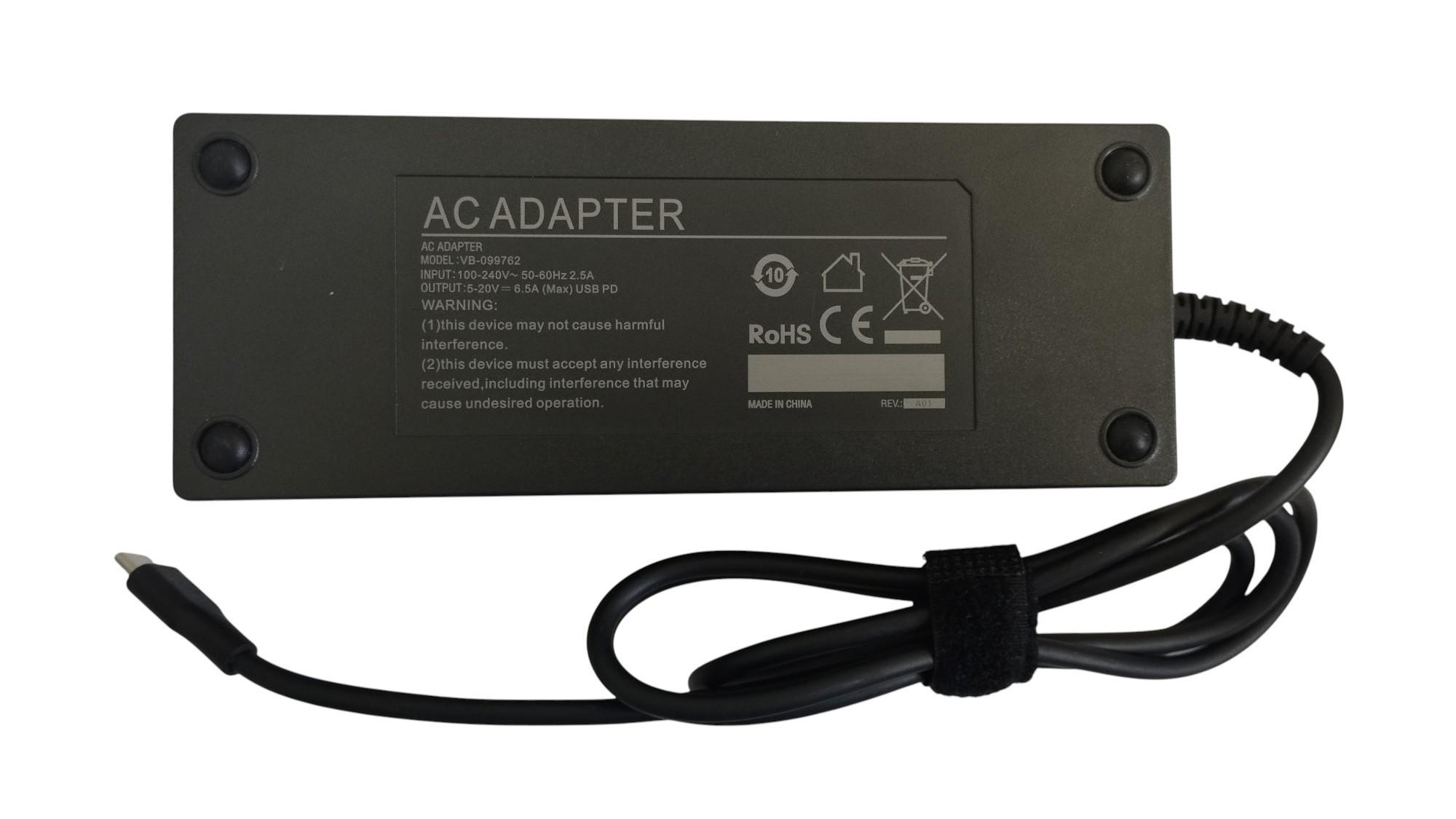 Блок питания для ноутбука Dell 130W 5V 20V 6,5A Type-C OEM