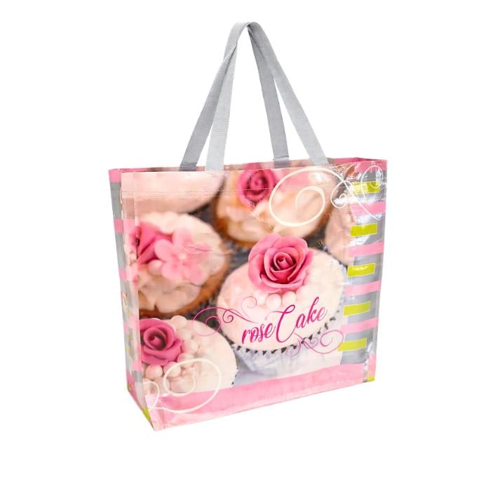 Сумка-шопер Альфа Капкейки 36х34х10 см 10 шт. (4296)