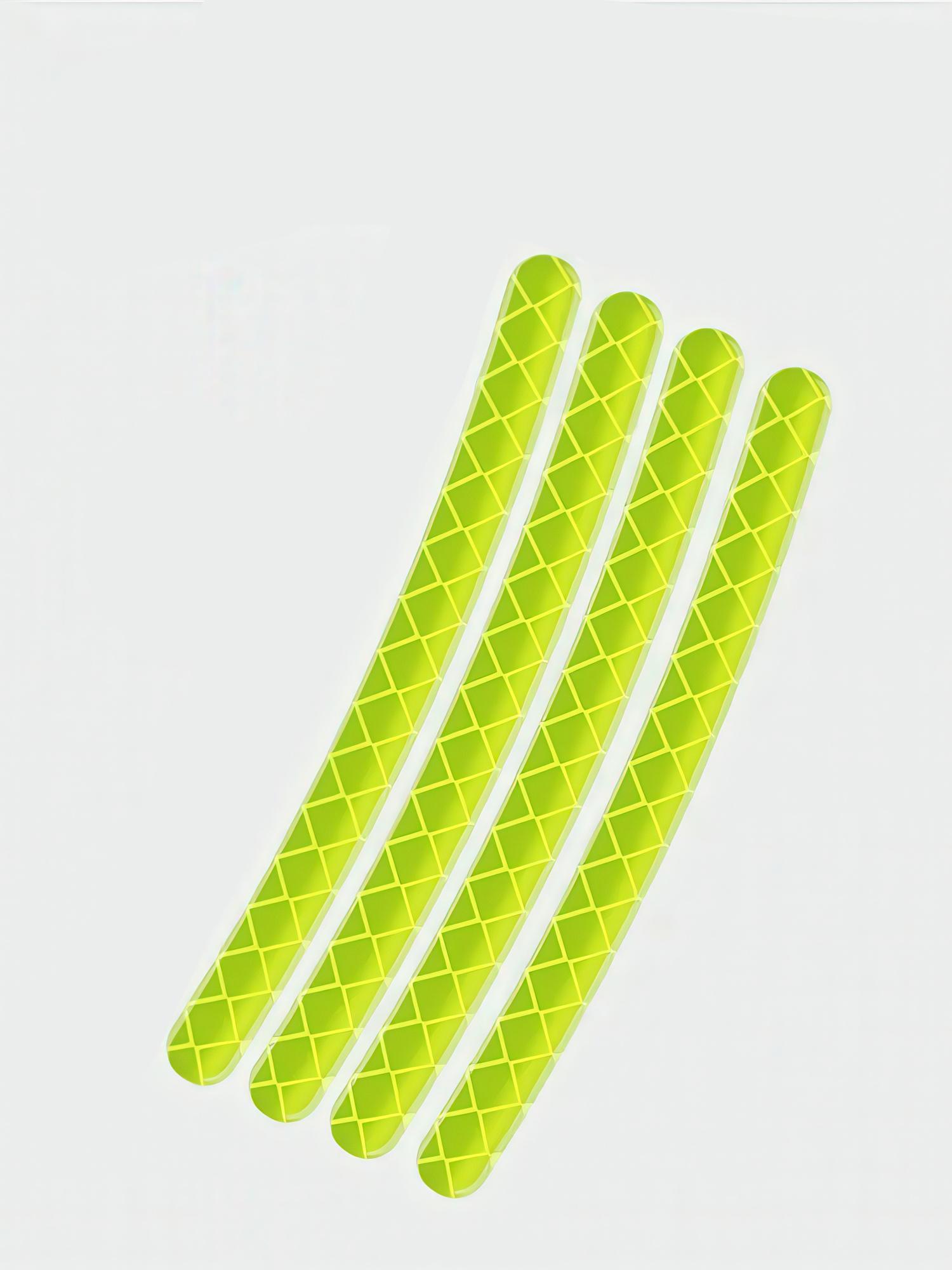 Светоотражающие наклейки для колес автомобиля/велосипеда/мотоцикла/самоката 20 шт. Желтый