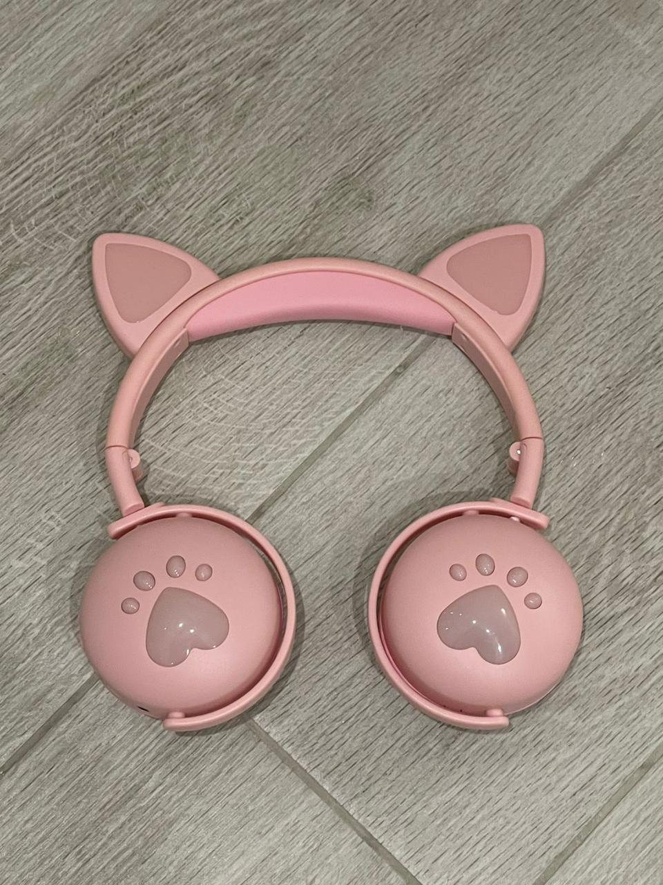 Наушники беспроводные детские CAT ВК-9 LED Розовый (26389247) - фото 10 Наушники беспроводные детские CAT ВК-9 LED Розовый (26389247) - фото 10