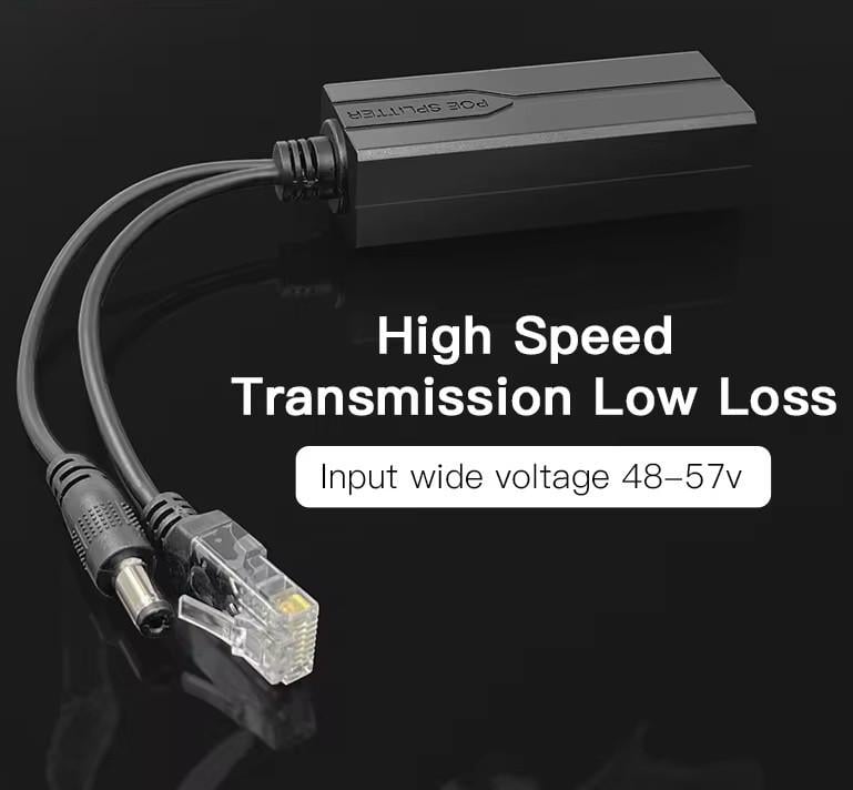 Сплиттер PoE переходник SUNROZ DC 5,5 мм RJ45 LAN Ethernet 100 Мбит/с (A48741) - фото 4 Сплиттер PoE переходник SUNROZ DC 5,5 мм RJ45 LAN Ethernet 100 Мбит/с (A48741) - фото 4