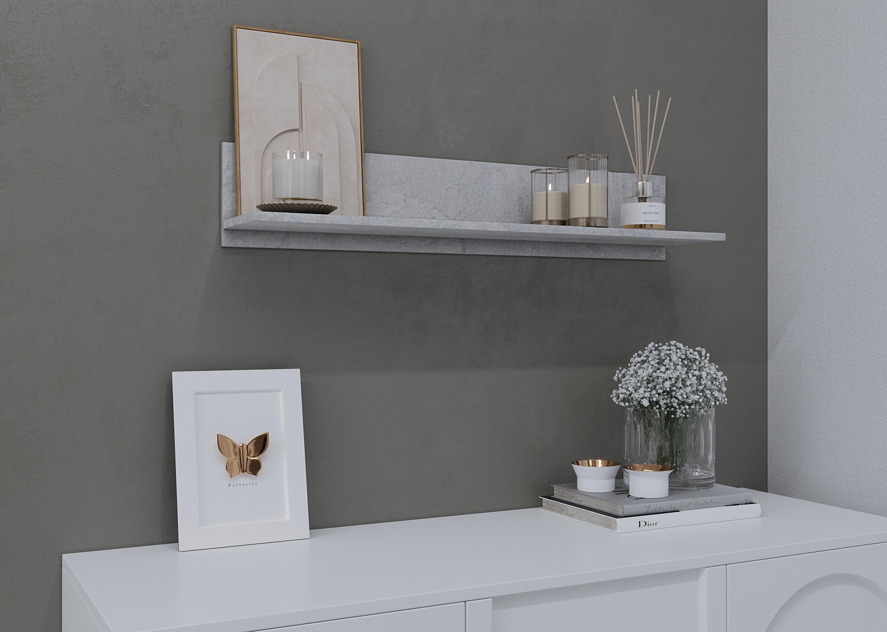 Полиця навісна ST-22 800x150x166 Бетон (sr25-st22-beton)