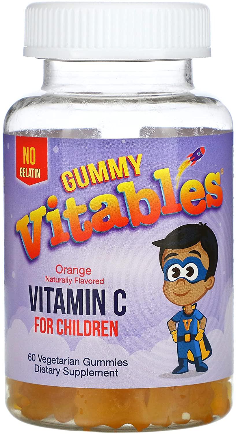 Витамин С для детей Vitables Vitamin C For Children No Gelatin Orange 60 Vegetarian Gummies