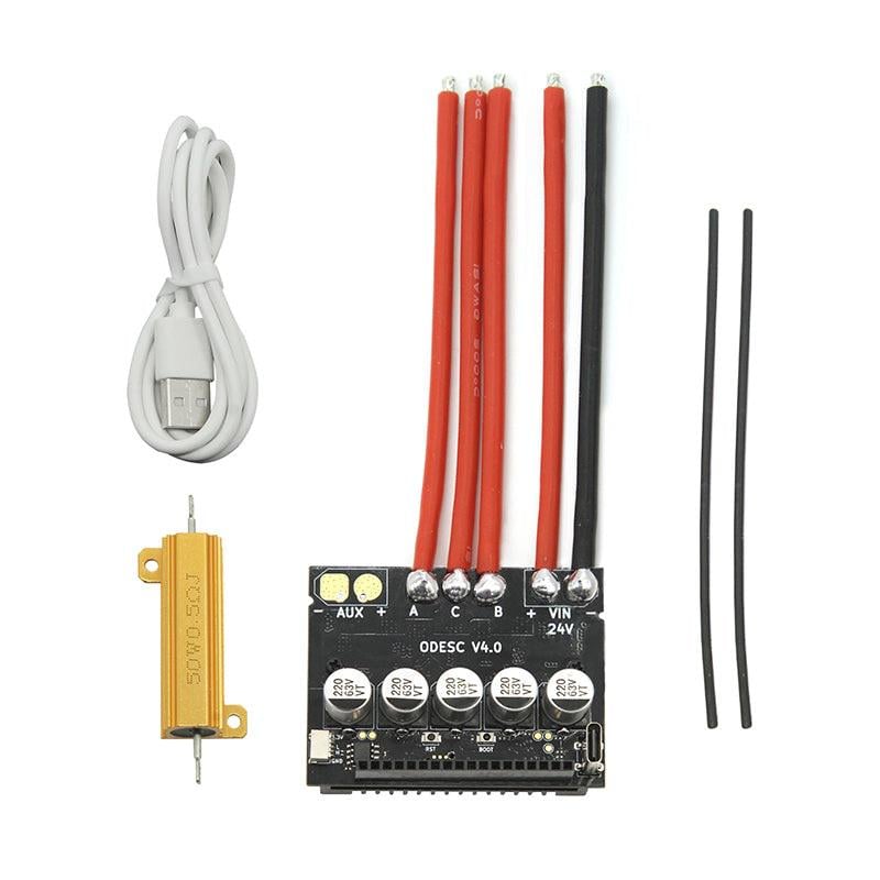 Контроллер SEQURE ODESC V4,0 Single BLDC FOC 8–24V для робототехники и двигателей с датчиками Холла (00-00029434)