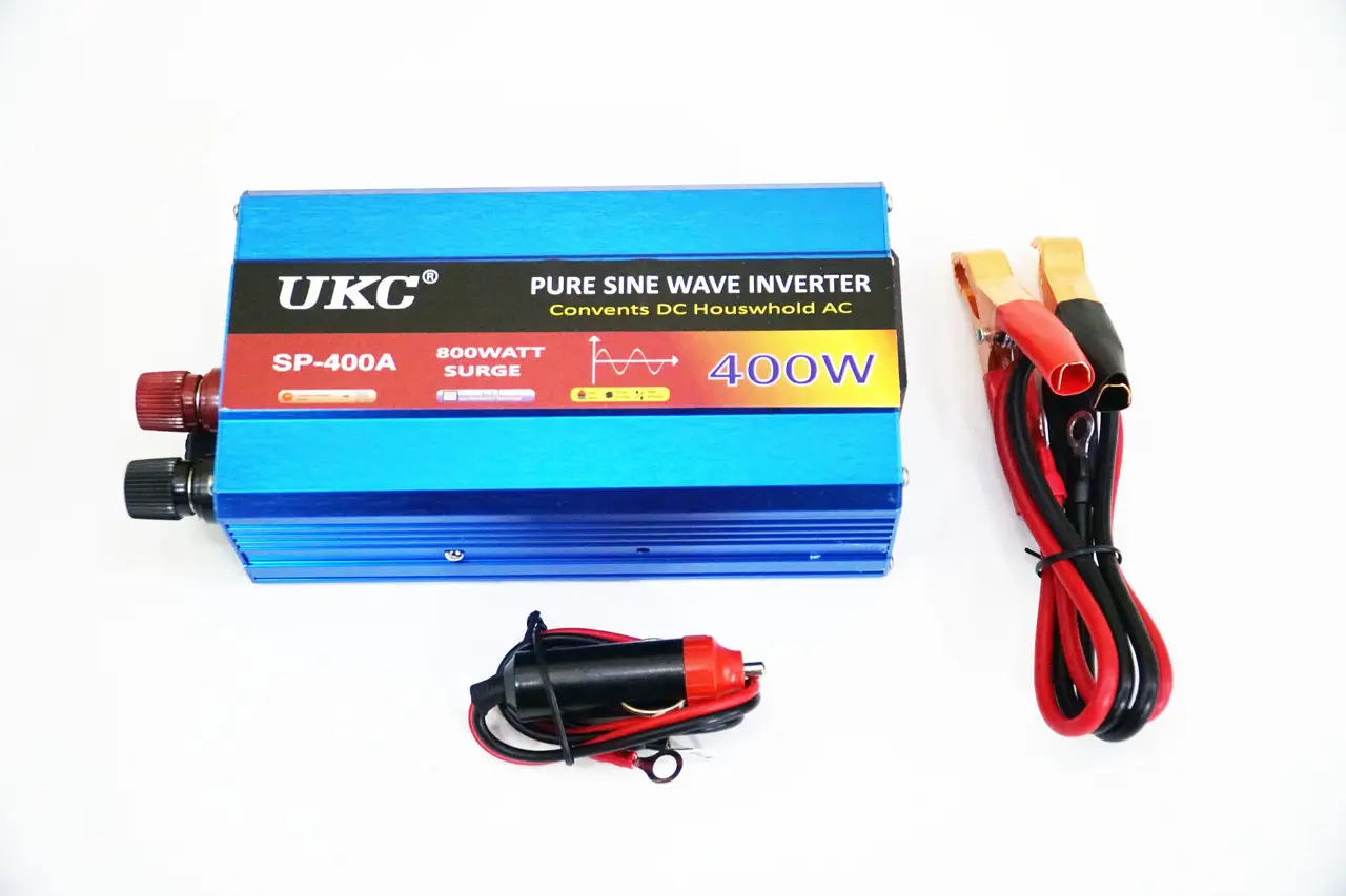 Автомобільний інвертор UKC AC/DC 12v 400W чистий синус - фото 2