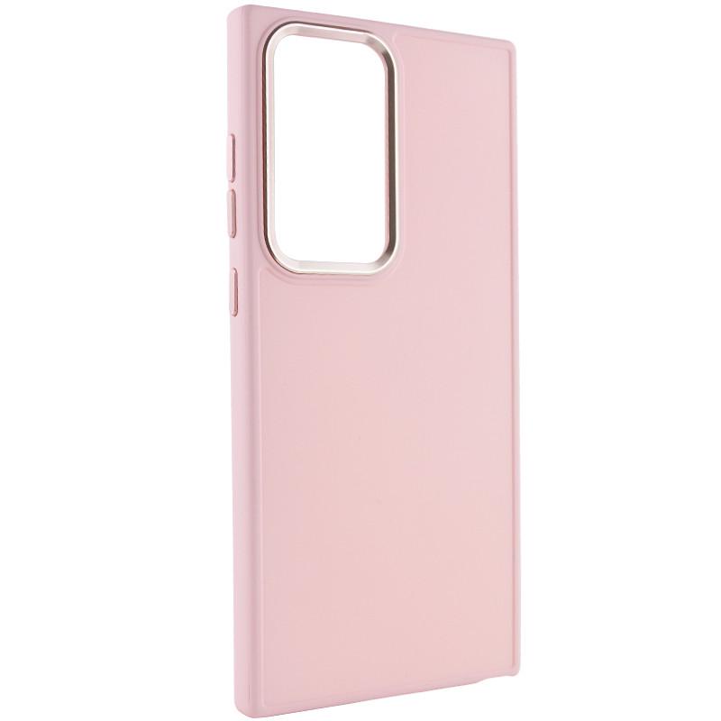 Противоударный TPU чехол Bonbon Metal Style для Samsung Galaxy S24 Ultra Розовый / Light pink