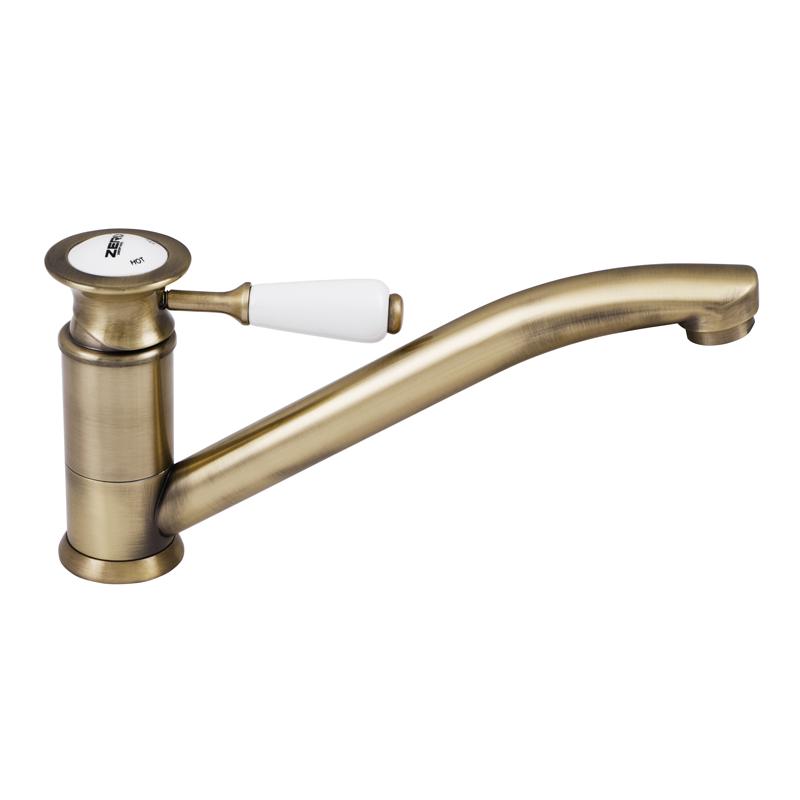 Змішувач для кухні Zerix Z4917-2 ZX0551 одноважільний Бронзовий (127930)