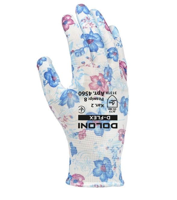 Рукавички робочі Doloni 4560 D-Flex трикотажні з поліуретановим покриттям р. 8 (000001184)