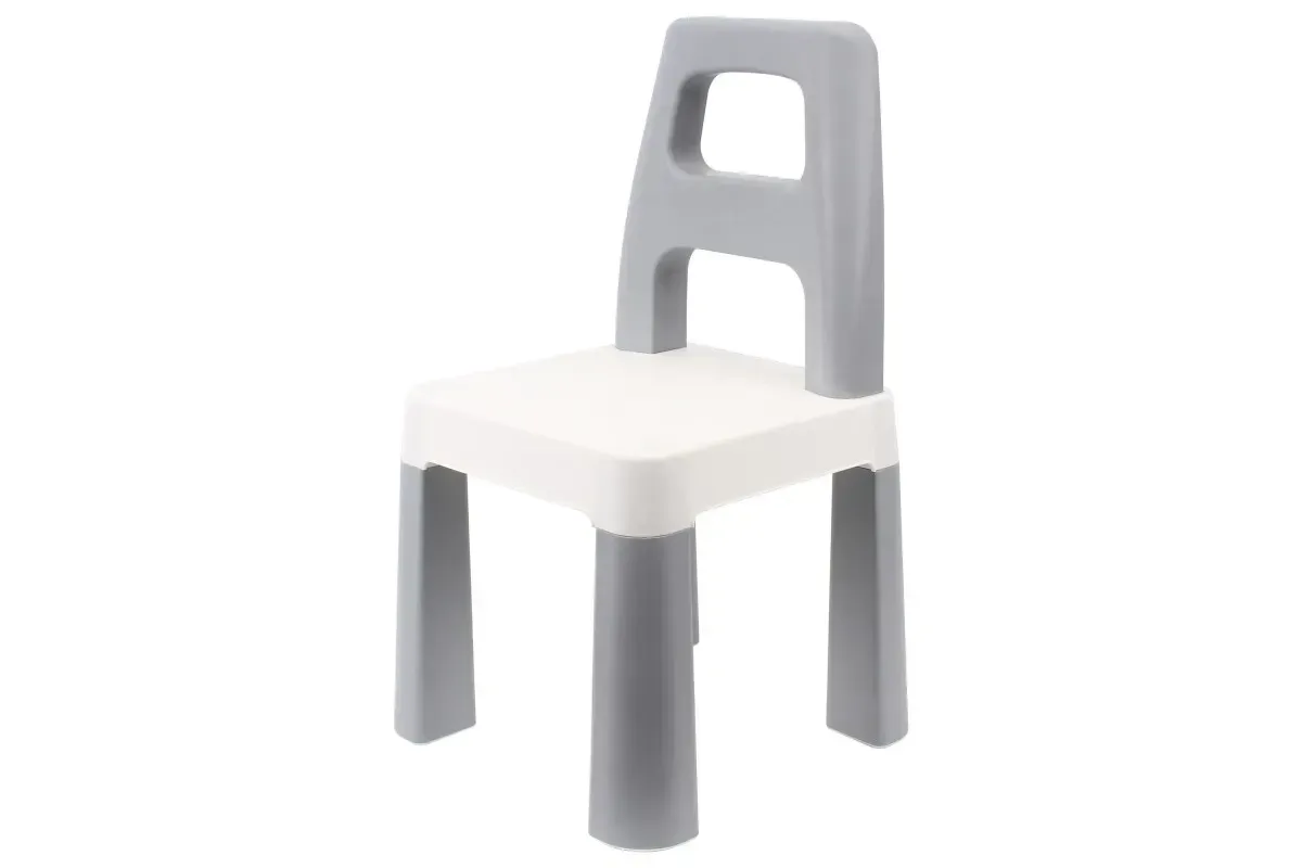 Детский стул ТехноК из пластика 32х55х32 см Серо-белый (150-98-TH0198)