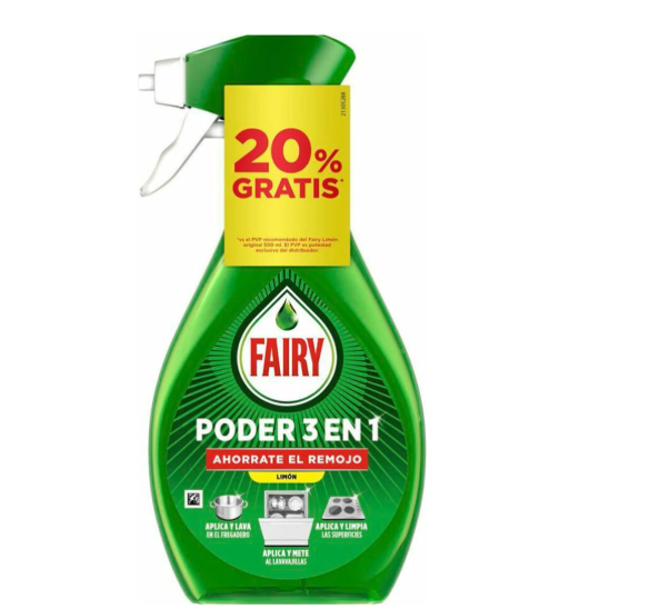 Засіб для миття посуду Fairy Power Lemon Spray спрей 500 мл (3044318798)