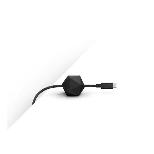 Кабель синхронизации Native Union Desk 2.4m Cable USB-C to USB-C, Cosmos Black (DCABLE-C-CS-BLK-NP) - фото 3