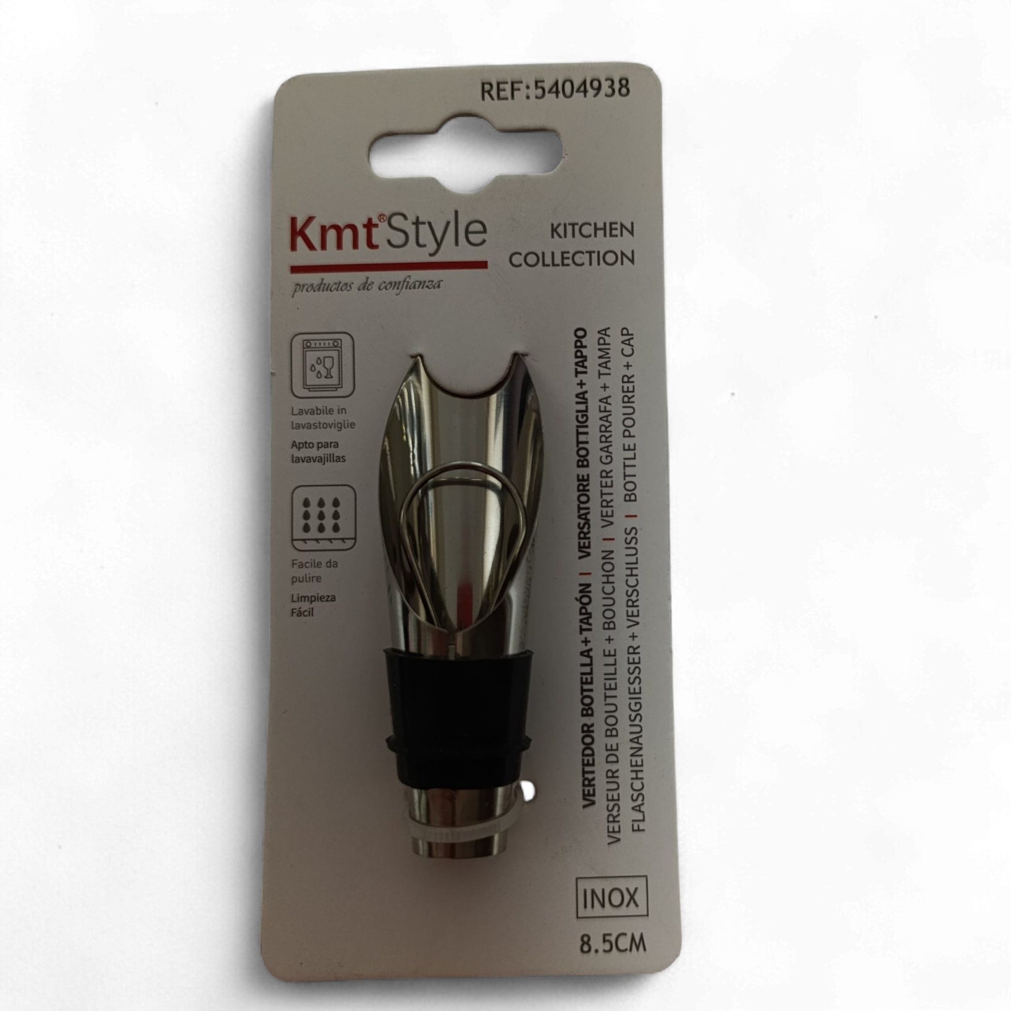 Корок-дозатор для вина Kmt Style 5404938 из нержавеющей стали 8,5 см (5404938)