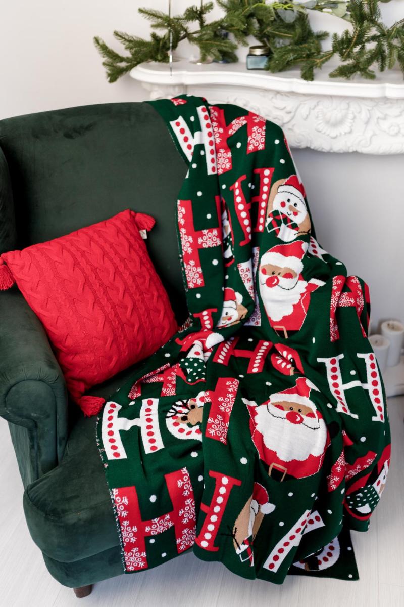 Плед вязаный Ho-Ho-Ho 130х170 см (034485)