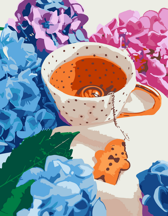 Картина по номерам Rosa Start Ароматный чай 35×45 см (31922687)