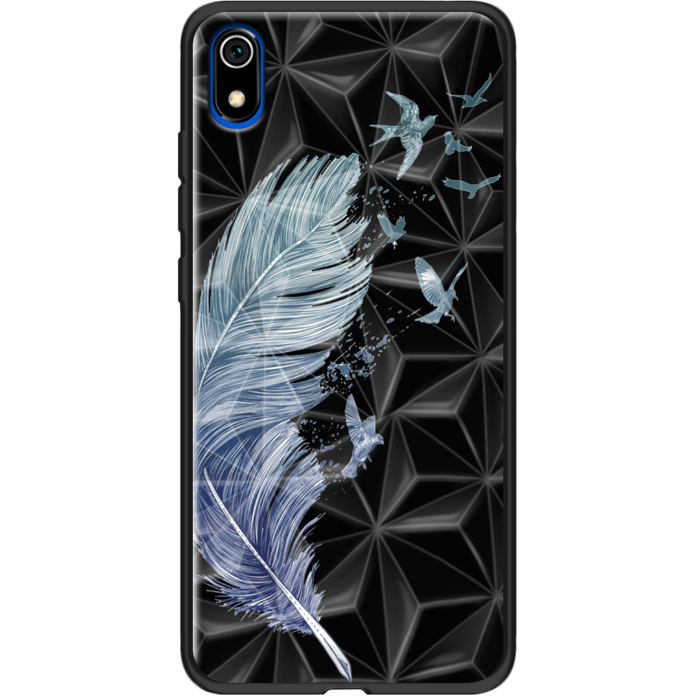 Чехол Boxface Xiaomi Redmi 7A Feather Черный силикон с призмой (37400-cc38-37869) Чехол Boxface Xiaomi Redmi 7A Feather Черный силикон с призмой (37400-cc38-37869)