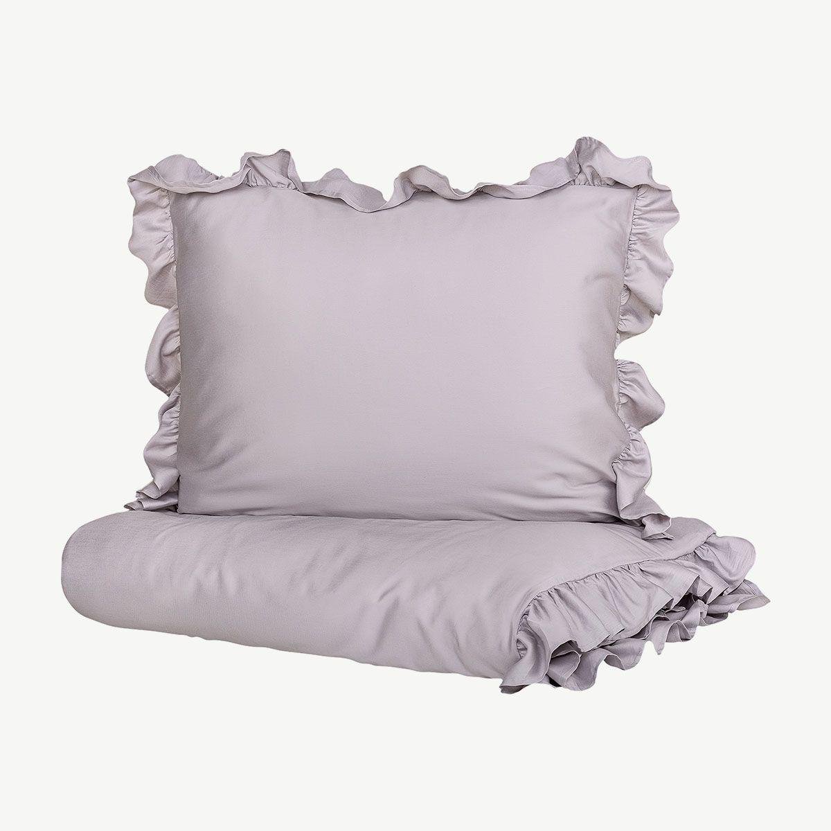 Комплект постельного белья Homla SELIN 200x220 см Серый (161067) Комплект постельного белья Homla SELIN 200x220 см Серый (161067)