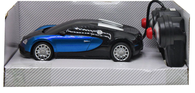 Машинка на радиоуправлении Bugatti Mic Черный/Синий (1-6-217890)