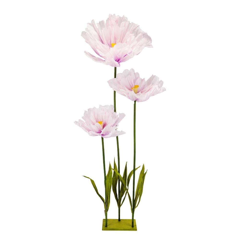 Искусственные цветы крупные ростовые на стойке 165 см Лиловый (2030-008)