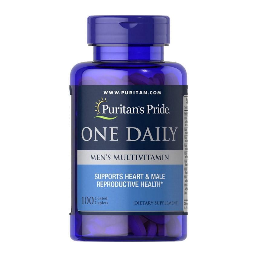Витамины и минералы для мужчин Puritan's Pride One Daily Men's Multivitamin 100 капс. (08838-01)