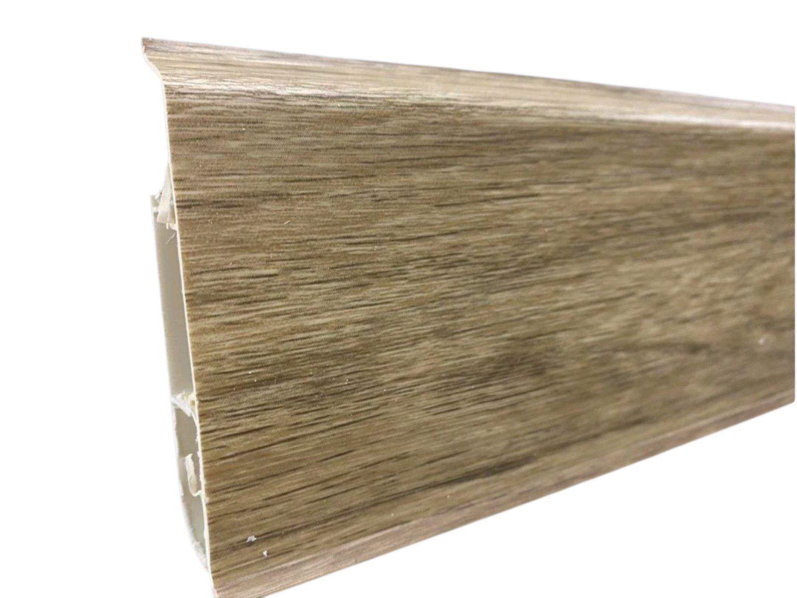 Плинтус КСК Система ПВХ 80х22х2200 мм Дуб Тоскана 301