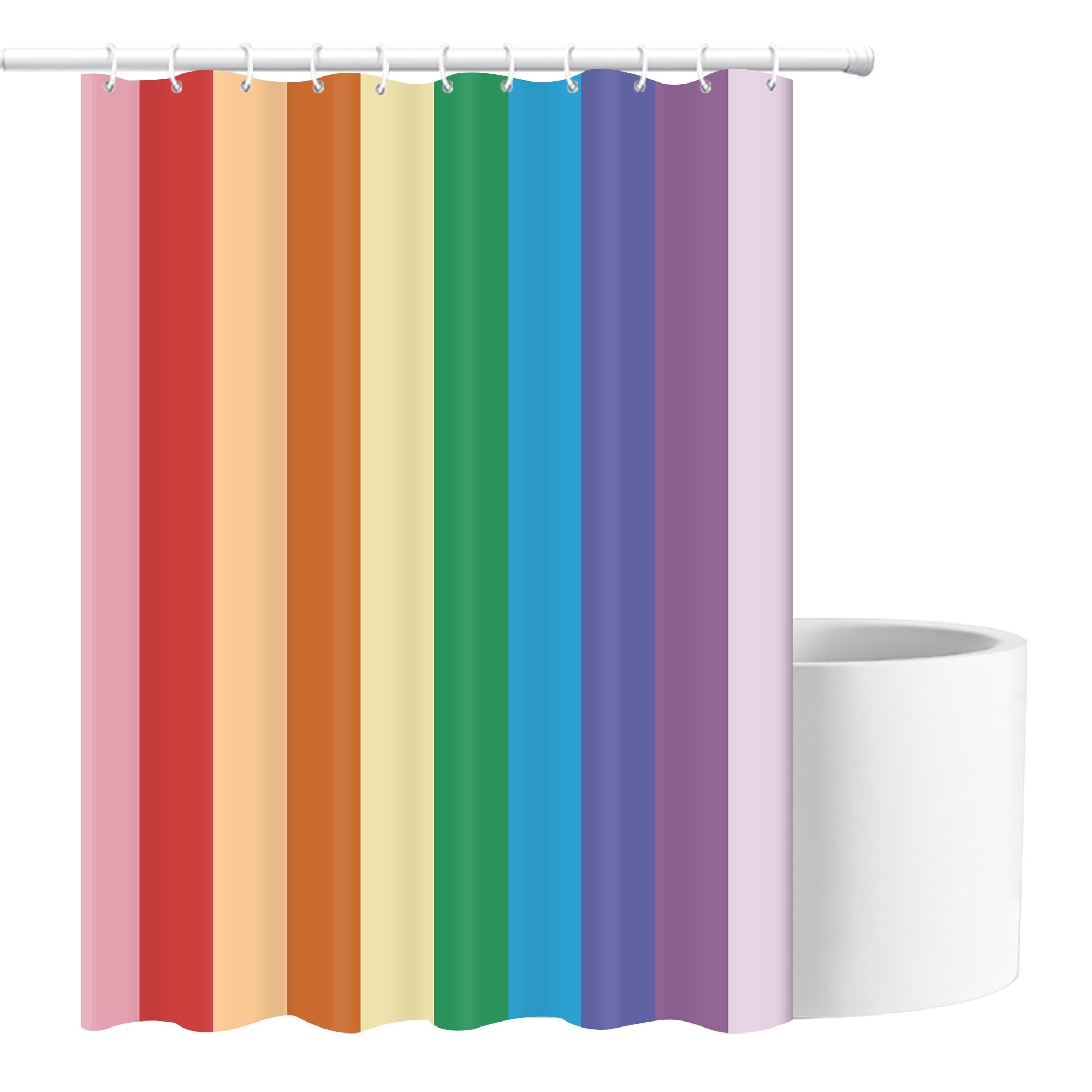 Шторка для ванны и душа водоотталкивающая Bathlux с кольцами 180х180 см Шторка для ванны и душа водоотталкивающая Bathlux с кольцами 180х180 см