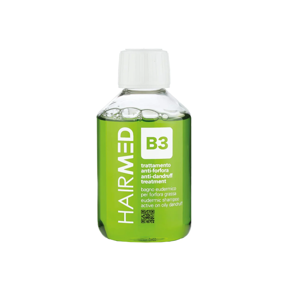 Шампунь еудермальний проти жирної лупи HAIRMED B3 Anti-Dandruff Treatment Eudermic Shampoo 200 мл