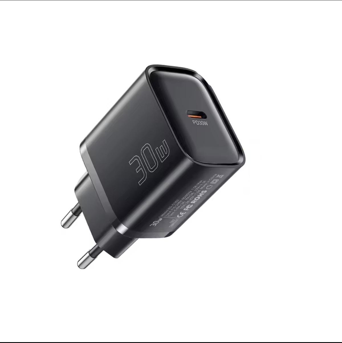 Зарядное устройство сетевое Essager Quick Charger Type-C 30 W Black (29113946) Зарядное устройство сетевое Essager Quick Charger Type-C 30 W Black (29113946)