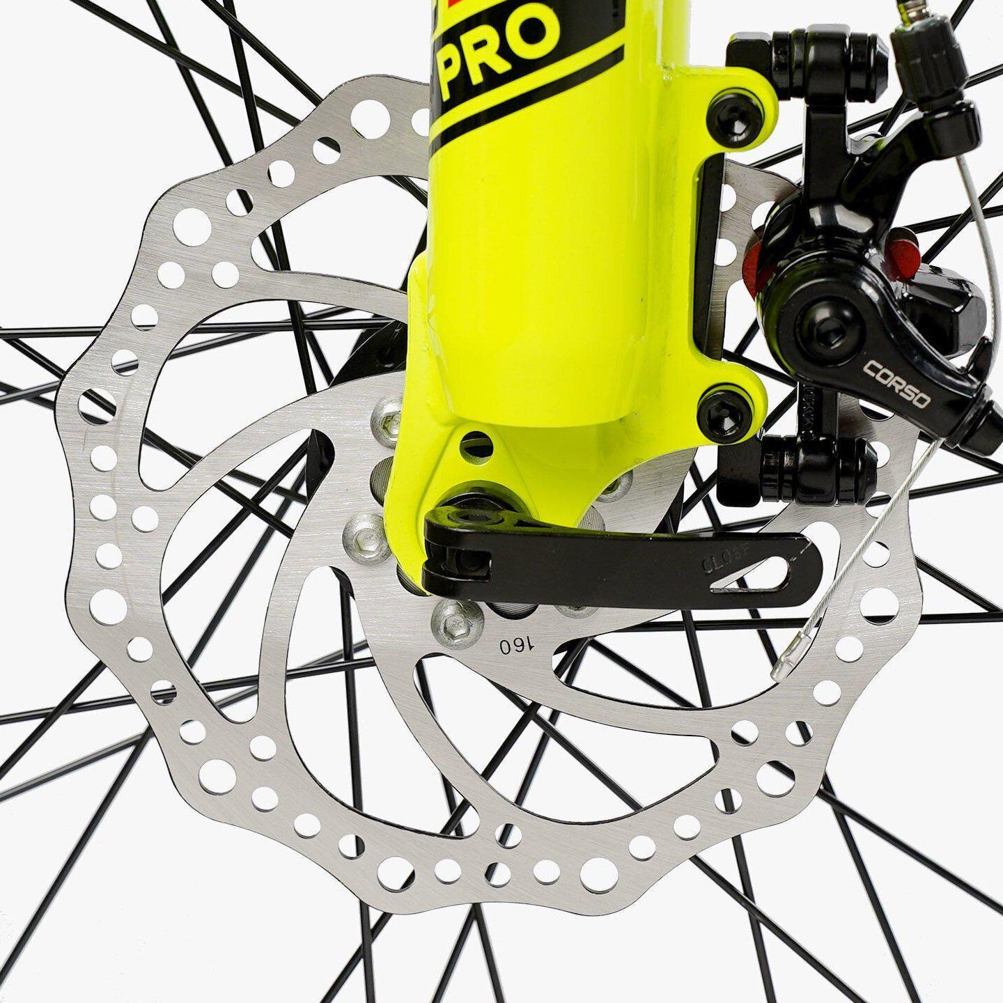 Велосипед горный Corso Next алюминиевый 26"/13" Черно-желтый (795701165) - фото 7
