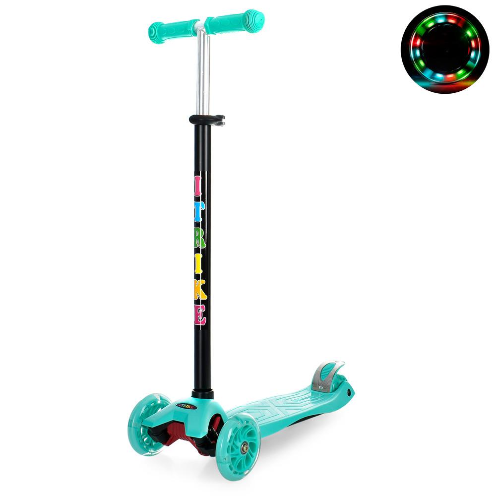 Самокат детский iTrike трехколесный Мятный (JR 3-003-M)