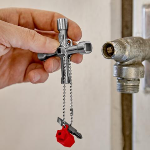 Ключ для шкафов и систем запирания Knipex (00 11 03) - фото 7